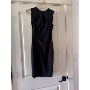 J.CREW RUCHED PONTE SHEATH DRESS SIZE 00 Black  K2197 $128 NWT